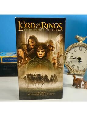 Lord of the Rings Fellowship of the Ring VHS 2002 Fantasy Adventure